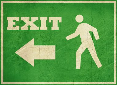 Grunge çıkış işareti