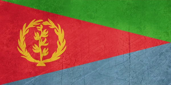Grunge Eritrea Bandera —  Fotos de Stock