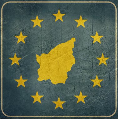 Grunge san marino yol levhası