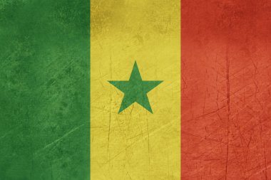 Grunge senegal bayrağı