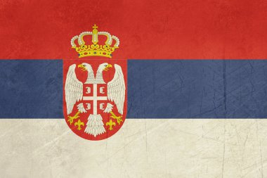 Grunge Serbia Flag