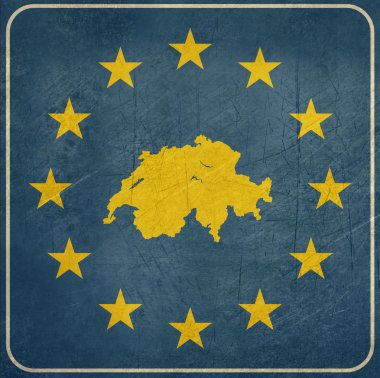 Grunge İsviçre yol levhası