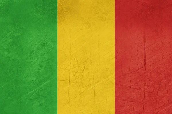 Bandera Grunge Mali —  Fotos de Stock