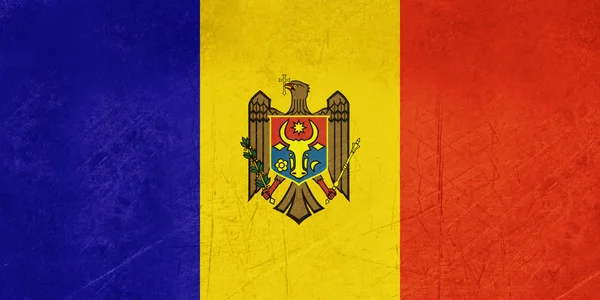 Grunge Moldova Bandera —  Fotos de Stock