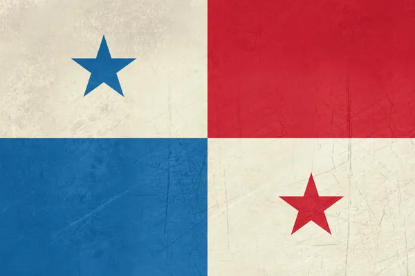 Гранж Панама Флаг — стоковое фото