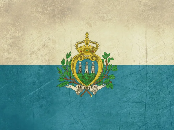 Grunge San Marino Flag — Stock Photo, Image