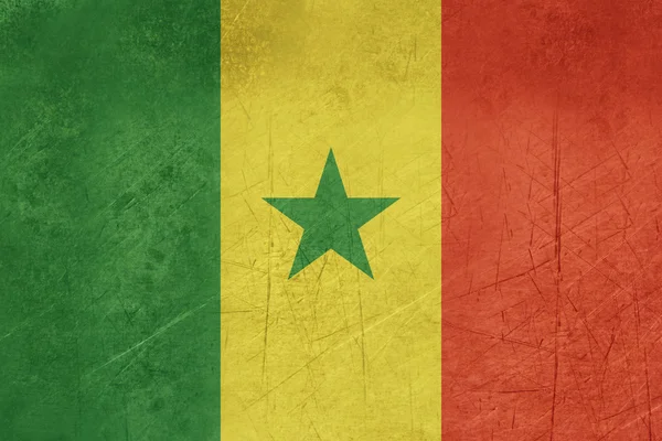 Grunge Bandera de Senegal —  Fotos de Stock