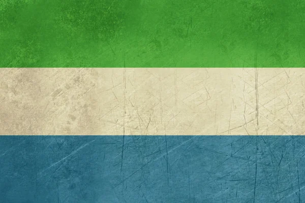 Grunge Sierra Leone Flag — Stock Photo, Image