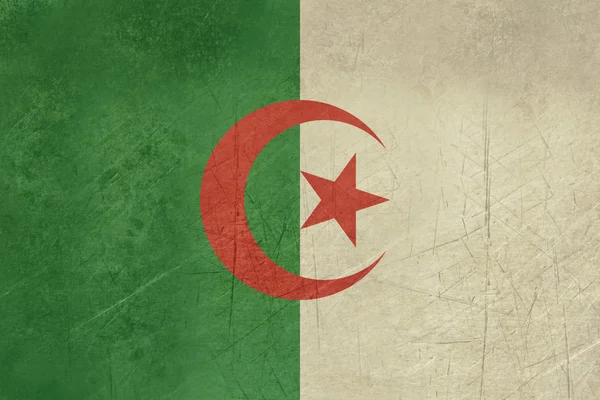 Grunge Algeria lippu — kuvapankkivalokuva
