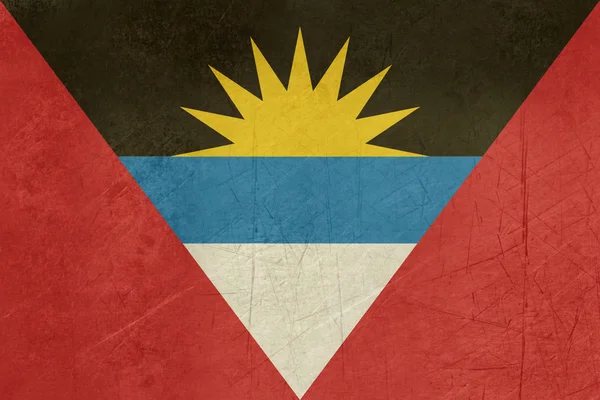 Прапор Антигуа і Барбуда гранж — стокове фото
