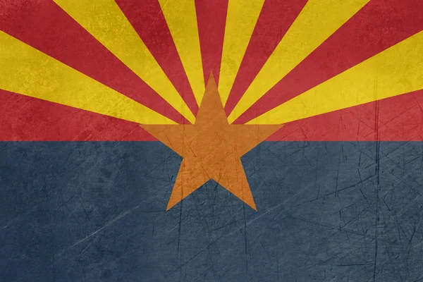 Grunge-Flagge des Staates Arizona — Stockfoto