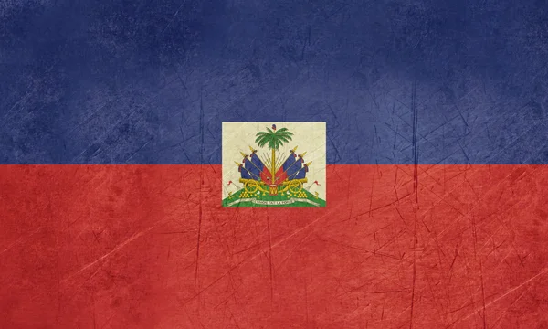 Grunge haiti flag — Stockfoto