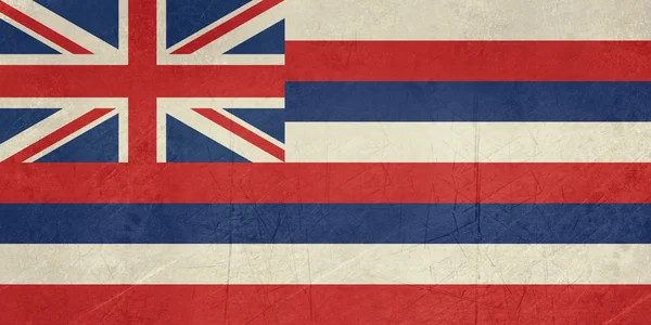 Grunge Hawaii state flag — Stock Photo, Image
