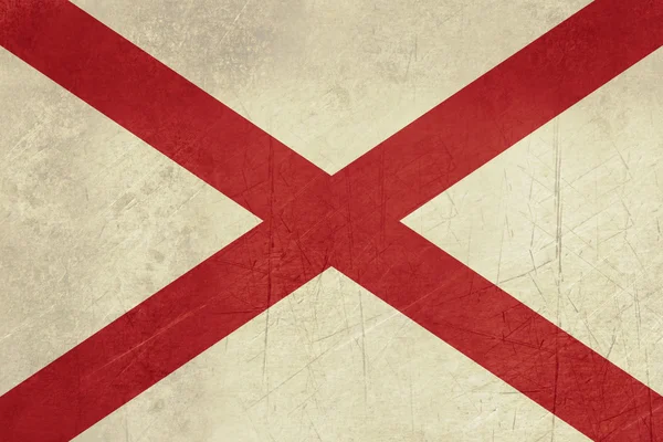Grunge-Alabama-Flagge — Stockfoto