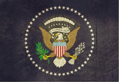 Grunge American Presidents flag