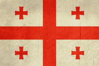 Grunge Gürcistan bayrağı