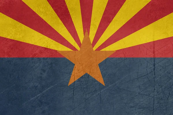 Grunge Arizona State Drapeau — Photo