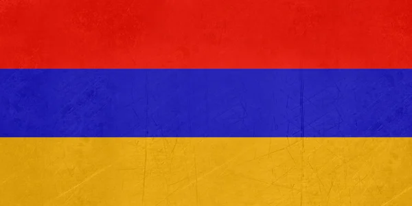 Grunge Armenië vlag — Stockfoto