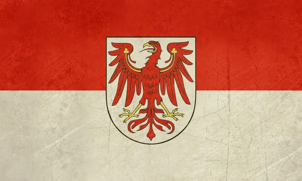 Bandeira ou bandeira do estado de Brandemburgo — Fotografia de Stock