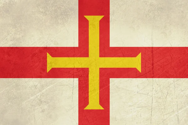 Grunge guernsey bayrağı