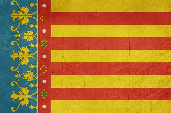 Флаг Гранж-Валенсии — стоковое фото