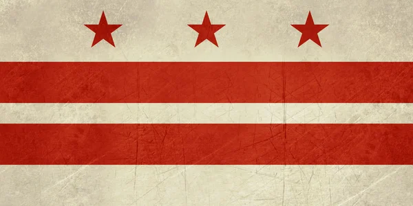 Grunge Ουάσιγκτον d.c σημαία — Φωτογραφία Αρχείου