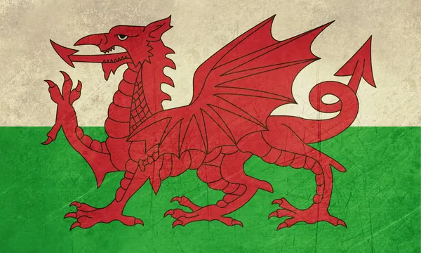 Grunge Welsh flag