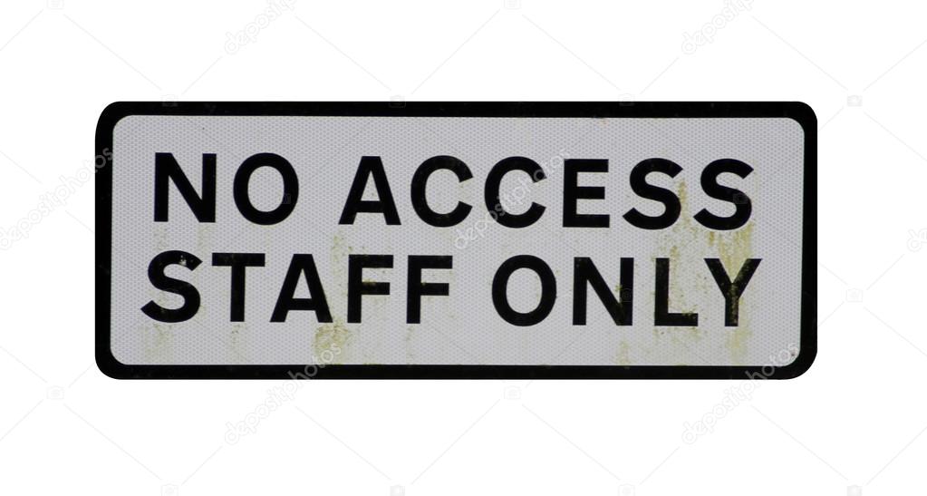No access staff only sign — Stock Photo © speedfighter17 14102779