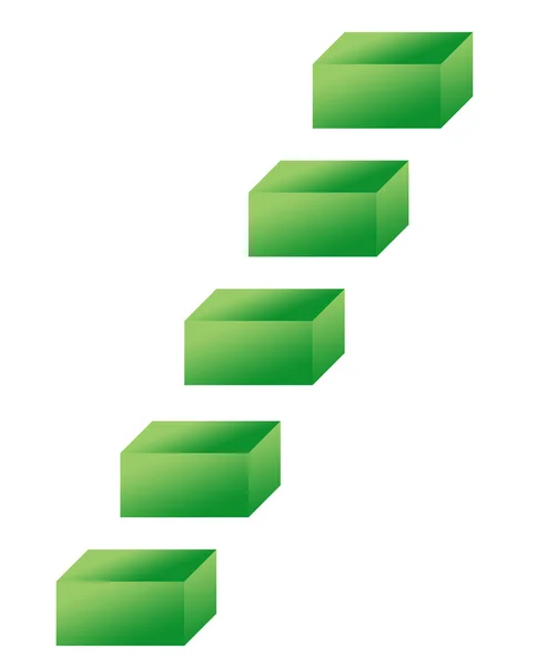 Eco green steps — Stock Photo, Image
