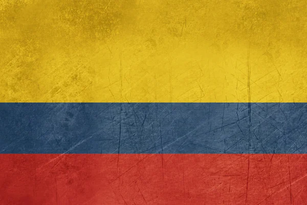 Grunge Colombia Flag — Stock Photo, Image