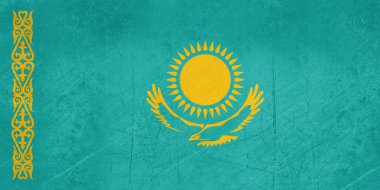 Grunge Kazakistan bayrağı