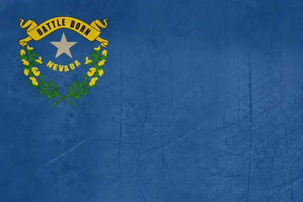 Grunge Nevada Bandiera di Stato — Foto Stock