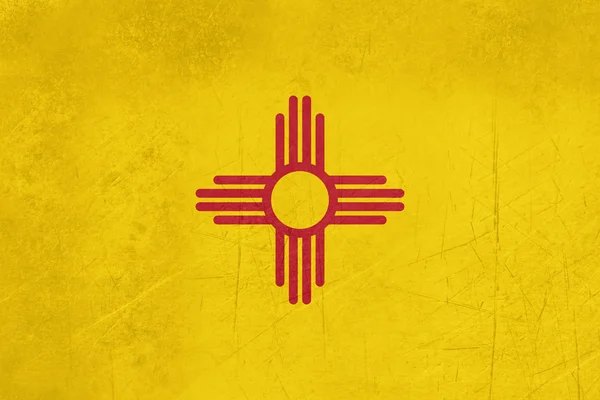 Vlag van grunge new mexico — Stockfoto