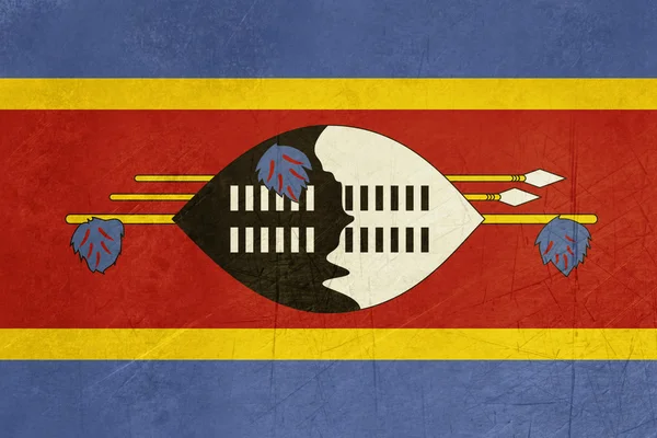 Drapeau du Swaziland Grunge — Photo