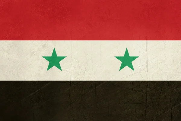 Гранж-флаг Сирии — стоковое фото