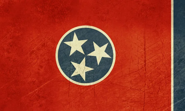 Grunge Tennessee állam lobogója — Stock Fotó