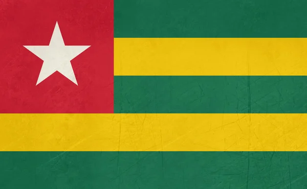 Grunge σημαία του Τόγκο — Φωτογραφία Αρχείου