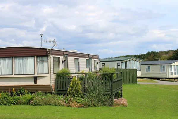 Trailers in caravan park — Stockfoto