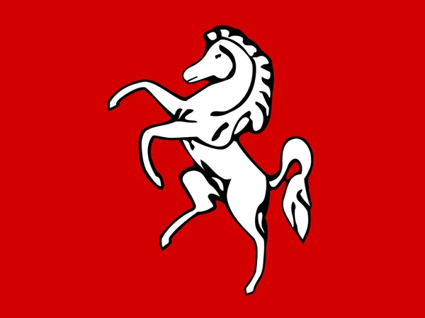 Flaga hrabstwa kent w Anglii — Zdjęcie stockowe