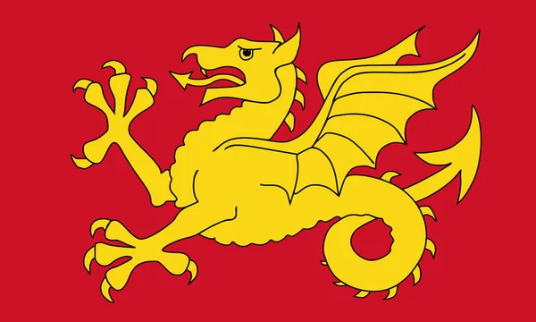Σημαία του Ουέσσεξ περιοχή της Αγγλίας — Φωτογραφία Αρχείου