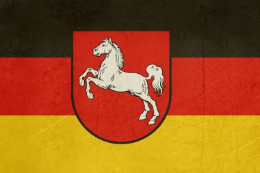 Grunge Aşağı Saksonya bayrağı