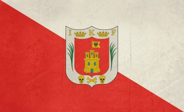 Grunge Meksika Devlet tlaxcala bayrağı