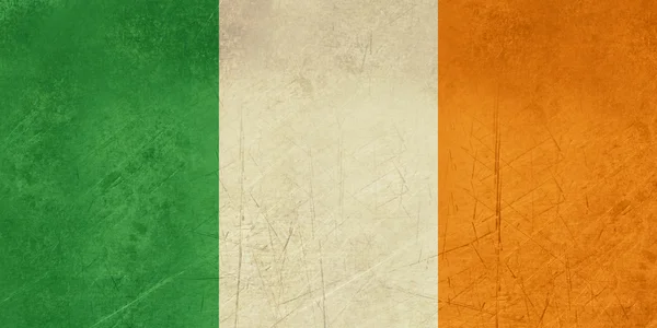 Irish Tricolor flag — Stock Photo, Image