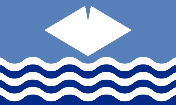 Isle of wight bayrağı — Stok fotoğraf