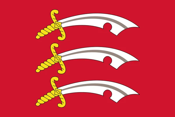 Bandera del Condado de Essex en Inglaterra — Foto de Stock