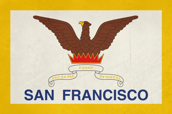 Grunge city of San Francisco flag — Stock Photo, Image