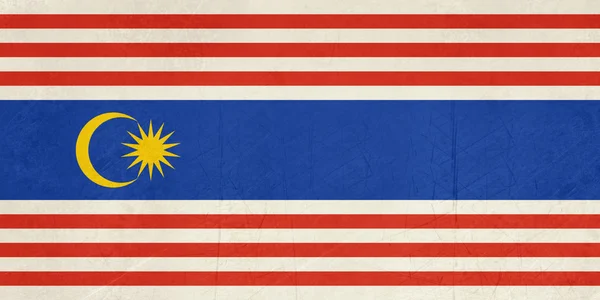 Kuala Lumpar city flag — Stock Photo, Image