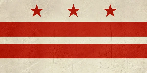 Washington d.c městská vlajka — Stock fotografie