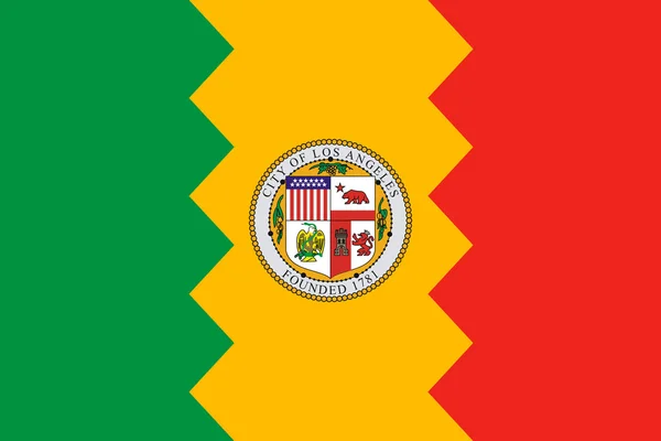 Los angeles stad vlag — Stockfoto