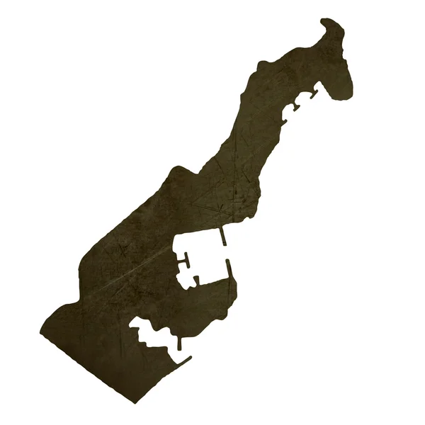 Σκούρο silhouetted χάρτη του Μονακό — Φωτογραφία Αρχείου